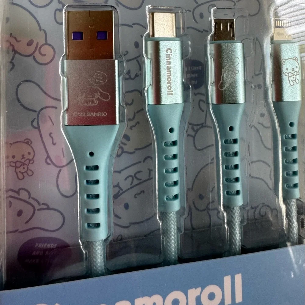 Sanrio Cinnamoroll USB Charging Cable Set